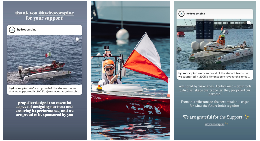 Full Speed Ahead: HydroComp’s Proud Partnership with Teams Competing in the Monaco Energy Boat Challenge